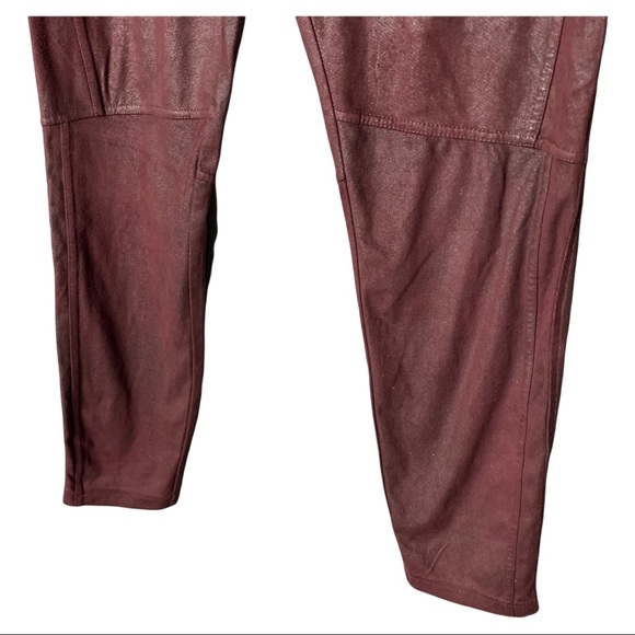 free people faux suede leggings wine Size Small - Picture 9 of 12